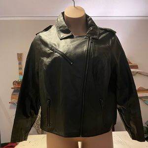 NWOT | Charlotte Ruse Black Faux Leather Moto Jacket | 2X